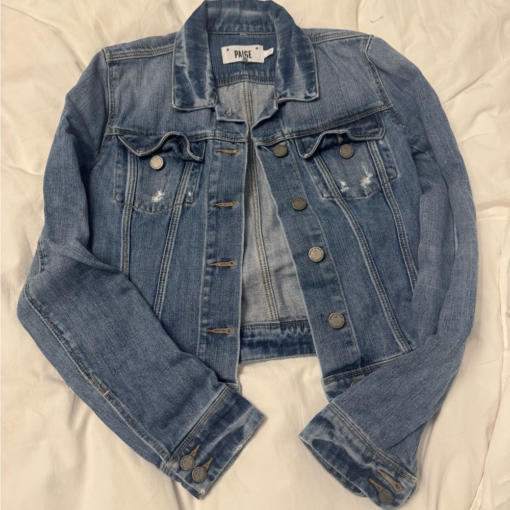 PAIGE Blue Denim Jean Jacket